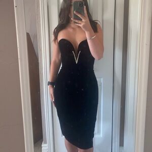 David Howard X Karen Okada Climax Vintage Black Cocktail Dress